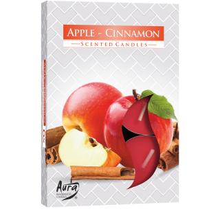 Bispol Čajové sviečky APPLE-CINNAMON 6 ks