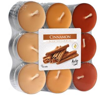 Bispol Čajové sviečky CINNAMON 18 ks