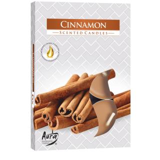 Bispol Čajové sviečky CINNAMON 6 ks