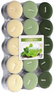 Bispol Čajové sviečky GREEN TEA 30 ks