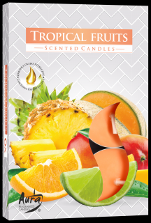 Bispol Čajové sviečky TROPICAL FRUITS 6 ks