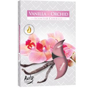 Bispol Čajové sviečky VANILLA-ORCHID 6 ks