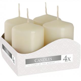 Bispol Candles adventné sviečky krémová 4ks