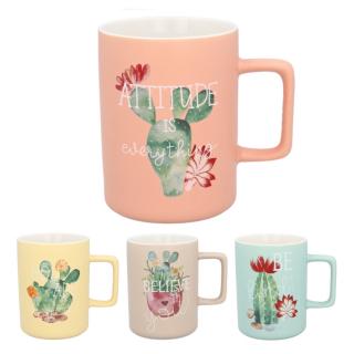 HOME Hrnček porcelánový KAKTUS 400 ml