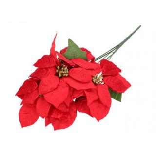 Poinsettia kytica červená 51 cm