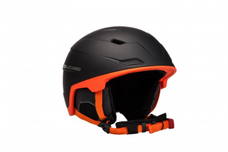 BLIZZARD DOUBLE ski helmet, black matt/neon orange