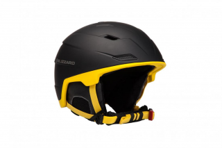 BLIZZARD DOUBLE ski helmet, black matt/neon yellow