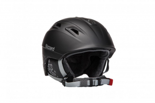 BLIZZARD VIVA DEMON ski helmet, black matt/silver flowers