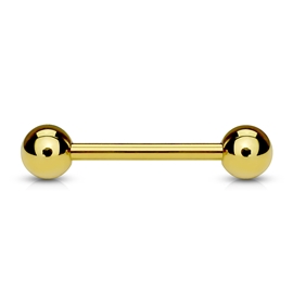 Piercingate Piercing do jazyka PCI00320 (Délka tyčky: 12 mm, Kuličky: 5 mm, Průměr tyčky: 1,6 mm)