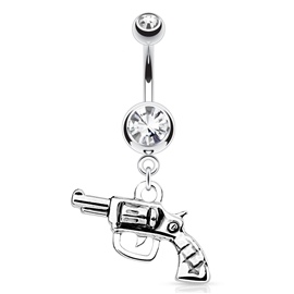 Piercingate Piercing do pupíku s pistolí PBV00544 (Barva/Motiv: Čirá)