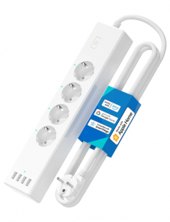 Meross MSS425FHK-EU - Smart Wi-Fi Power strip 4 AC + 4 USB -  Inteligentná napájacia lišta Wi-Fi