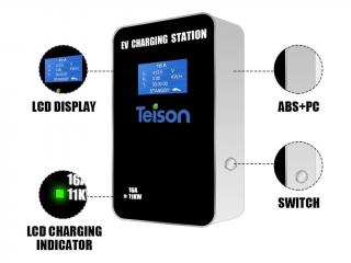 TEISON - B3pH5_16T2 - Wallbox 16A 11kW 3-fázový 5m Typ2