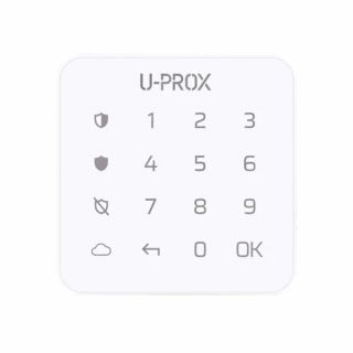 U-Prox - Keypad G1 White - Miniatúrna klávesnica s dotykovým povrchom pre jednu skupinu