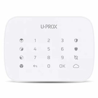 U-Prox - Keypad G4 White- Viacskupinová klávesnica s dotykovým povrchom