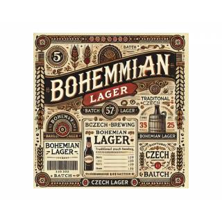 Bohemian lager 12° suroviny na 25l