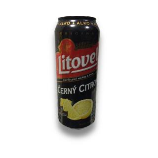 Černý citron  0,5l plech Litovel