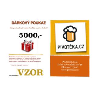 Dárkový poukaz 5000,-