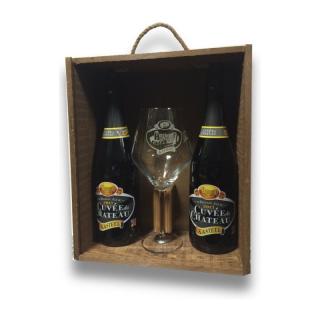 Kasteel cuvée du chateau 2 x 0,75 + sklo dárkové balení