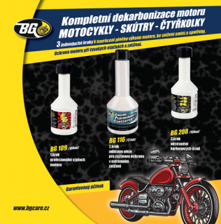 BG 6900 KIT dekarbonizácie pro 4-taktné motocykle