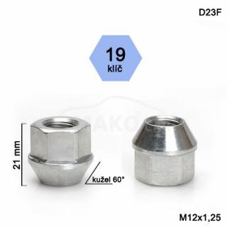 otvorená matica M12x1,25 kužel, kľúč 19, výška 21mm