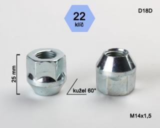 Otvorená matica rozmer : M14x1,5