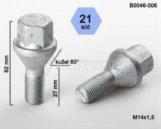 Skrutka M14 x 1,5 x 27 • 21 mm kľúč