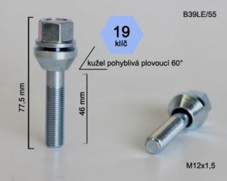 Skrutka pre zmenu rozteče rozmer : M12 x 1,25 kľúč : 19