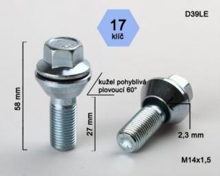 Skrutka pre zmenu rozteče rozmer : M14 x 1,5 kľúč : 17