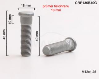 Štift náboja M12x1.25x40 mm