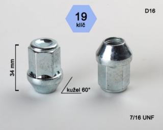 Uzavretá matica rozmer : 7/16 UNF