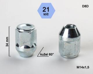 Uzavretá matica rozmer : M14x1,5