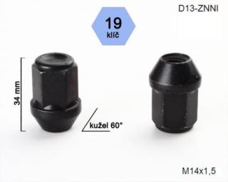 Uzavretá matica rozmer : M14x1,5