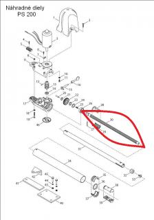 480VSD20PR4 Závitová tyč pre PS200 ( pre PS200)