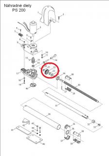 570RM1-5Z34 Koliesko prevodovky ozubené, plastové,  pre PS200, PS3024 ( pre PS200, PS3024)