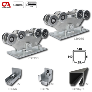 C Set-G/Fe-9 GRANDE 140X140mm do 15 m /1000 kg