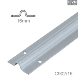 C902/16 - Vodiaci profil U pre posuvné brány do betónu 2m/3m/6m cena za kus