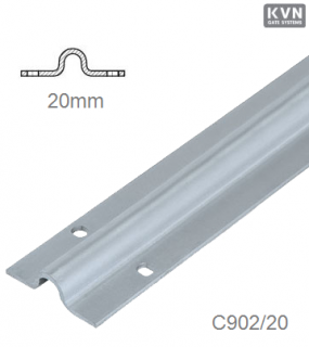 C902/20 - Vodiaci profil U pre posuvné brány do betónu v dĺžkach / 3m / 2m, cena je uvedená za KUS (vodiaci profil U ø 20mm pre posuvné brány, pozinkovaný aj po hranách, v dĺžkach / 3m / 2m, cena je uvedená za KUS)