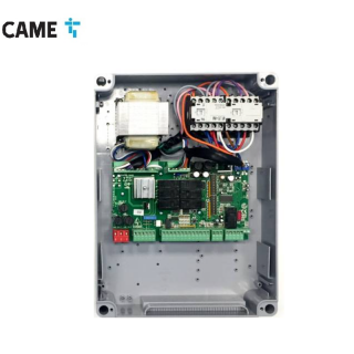 CAME ZT-6 riadiaca elektronika pre pohony priemyselných garážových brán sekciových a posuvných s 3-fázovým motorom, s krabicou a trafom. 230 - 400 V A.C.  (pohony priemyselných garážových brán sekciových a posuvných s 230 - 400 V A.C. 3-fázovým motorom)