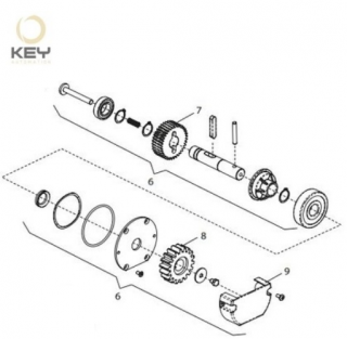 KEY 999ALBE011A01 kit prevodovky pre SUN7024 (KEY SUN  SUN7224, SUN7024, )