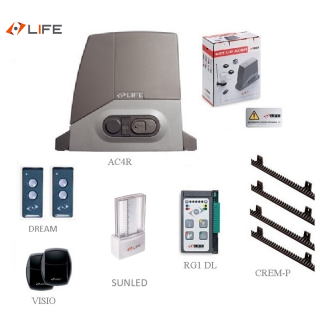 LIFE AC4R 042H -  1x AC4R, 2xDREAM,1x VISIO, 1x SUNLED230, 4xCREM-P  - sada do 400 kg