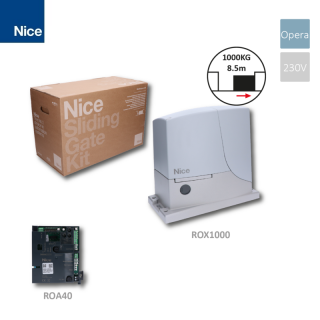 NICE ROX1000 1x ROX1000 (230V, 350W, 800N), 1x ROA39 so zabudovaným prijímačom