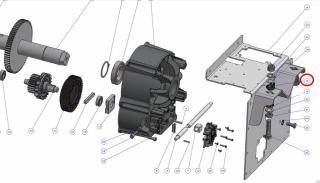 PPD2098R01.4540 horné púzdro skrutky mechanického nastavenia MBAR, LBAR