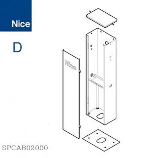 SPCAB02000 - montážna skriňa vrátane dvierok a horného krytu pre závoru WIDE-S, KIT D
