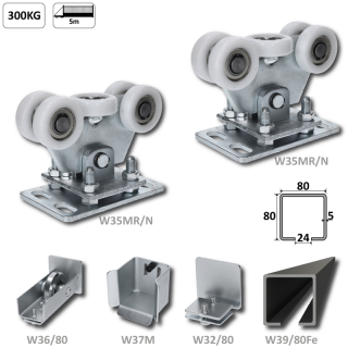 W Set80/Fe-N  (80x80x5mm) do 5,m/300kg