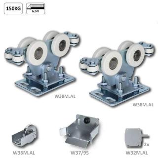 W-SET95AL hliníkový set bez profilu pre samonosný systém (2xW38M.AL, 1xW36M.AL, 2xW32M.AL, 1xC397G)