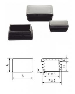 ZP40x80 Obdĺžnikové  (Plastové zátky - Obdĺžnikové )