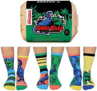 Detské United ODDsocks veselé ponožky DINO EGGS, veľ. 31-38