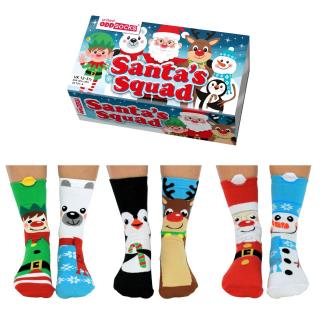 Detské United ODDsocks veselé vianočné ponožky SANTA, veľ. 31-38