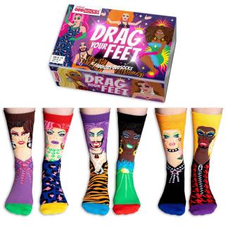 Pánske United ODDsocks veselé ponožky DRAG, 3 páry