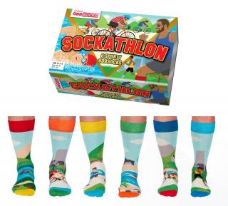 Pánske veselé ponožky United ODDsocks SOCKATHLON, 3 páry